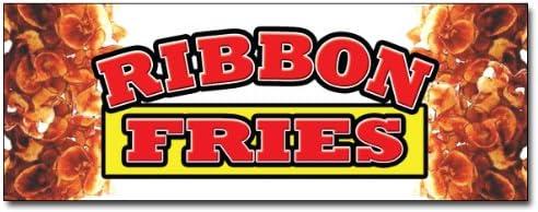 24" Ribbon Fries Decal Sticker hot Chips French