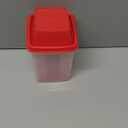 Pickle Container with Strainer | BPA Free Chilero Container Jalapenos Jalapeos | Pickle Jar with Lifter | Complete with Tong (Red) for Pickles, Cornichon, and Food Storage, Pickles Keeper