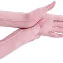 NURCOM Compression Arthritis Gloves, Rheumatoid Pain Relief Compression Gloves for Women & Men, Premium Fingerless Circulation Gloves for Arthritis & Joint Pain, Swelling, Tendonitis, 1 Pair Pink S