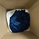 Andency Fluffy Navy Blue Comforter Set King Size, 3 Pieces Winter Faux Fur Warm Soft Fuzzy Plush Bedding Comforter Set (1 Velvet Comforter & 2 Pillowcases), Thick Heavy Comfy Comforters Bedding Set
