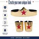 Lady's Headpiece and Cuffs, Golden Accessories (Gold)