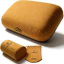 Thick Camping Memory Foam Pillow, Compressible & Ultralight Travel Pillow for Backpacking - Ergonomic Neck & Lumbar Support for Side Sleepers, Compact for Hiking, Car, Airplane, 38x25x10cm , 25x12.5x12.5cm