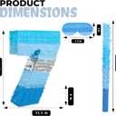 Number 7 Pinata Bundle with a Blindfold and Bat(16.2 x 11.1 x 4 Inches), Perfect for Boys and Girls Birthday Party Supplies, Blue Theme Birthday Decoration