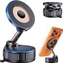 Vooii Car Phone Holder for Magsafe (130+LB Strongest Ever Suction & 3000gf Magnetic) (360 One Hand Adjustable) Car Phone Mount, Phone Holders for Your Car for iPhone 17 Pro Max 16 15 14 13 12 Plus (Black)