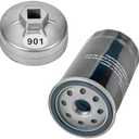 Mikatesi 122-0836 Oil Filter & 420-0577 122-0836 Oil Filter Wrench Kit Fits for RV QG 5500/7000 Series HGJAA HGJAB HGJAC Spin-on Replaces 01220836 B7238 PH2875 PH10027