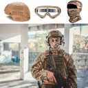 Airsoft Helmet,Black Tactical Helmet with Airsoft Accessories,Tactical Airsoft Gear