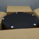 Royal Windsor Round Ottoman with Storage Set of 2, Storage Vanity Stool, 15.4"D x 15.4"W x 17.7"H
