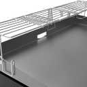 Universal Griddle Warming Rack Adjustable for Blackstone 17" 22" 28" 36" Griddles Accessories, for Royal Gourmet, Cuisinart, Pit Boss, Camp Chef & Most 17''~ 36'' Griddles, Stainless Steel BBQ Rack