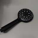 Veken High Pressure Rain Shower Head with Handheld, Multi-Functions Square Rainfall Shower Heads with 5-Mode Handheld Spray Combo, Detachable Hand Held Showerhead, Dual Matte Black Regaderas Para