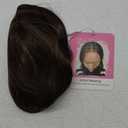 360 Hair Topper 12inch Clip in Synthetic Hair Toppers for Women with Thinning Hair Layered 6.5"X6.5" Big Base Toppers Hair Pieces for Women Natural Look Medium Brown with Highlights