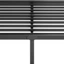 Furnitui 14 Inch High Platform California King Bed Frames, Metal Cal King Bed Frame No Box Spring Needed, Easy Assembly, Noise Free, Sturdy, Black
