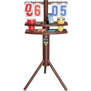 MUCITAGF Cornhole Scoreboard with Drink Holders & Magnetic Bottle Opener, Weatherproof Cornhole Score Keeper Stand for Outdoor Yard Games Accessories