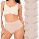 BAMBOO COOL Women's Underwear Soft Panties for Women Full Coverage Ladies Underpants Full Coverage Briefs 6 Pack Medium