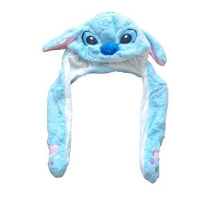 Stitch Ear Hat Plush Hat, Light Blue