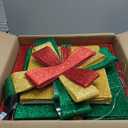 4.9FT Set of 3 Large Christmas Lighted Gift Boxes - 131 LEDs Pre Lit Presents Christmas Boxes Tower with Different Sizes for Holiday Indoor Outdoor Decoration (23.6+19.7+15.7 Inch)