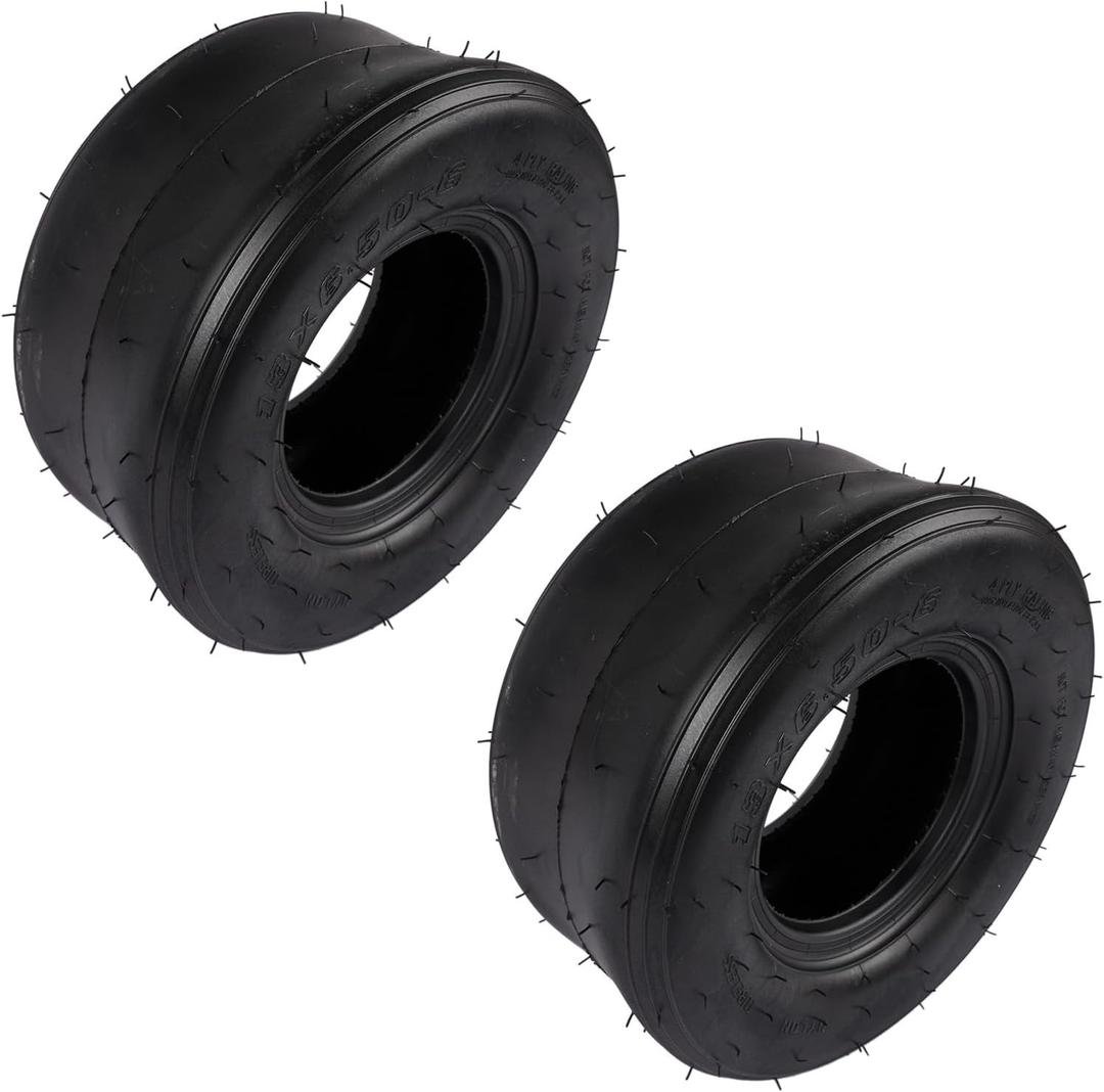 13x6.50-6 Heavy Duty Lawn Mower Tire, Zero Turn Tubeless Tire, 570 lbs Load Capacity, Metal Construction, Smooth Turf Design