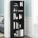 Furinno JAYA 5-Shelf Bookcase, Black