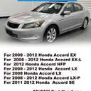 FASTCHE Front Bumper License Tag Plate Frame Bracket Holder Compatible with 2008 2009 2010 2011 2012 Honda Accord Replace # HO1068112 71145TA0A00