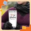 NewEleven 50th Birthday Gifts For Women - 1975 50th Birthday Decorations For Women - Gifts For Her Turning 5 Year Old - 20 Oz Tumbler