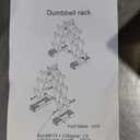 Fitvids Neoprene Dumbbell Set with Rack, 50 LB, Color Series