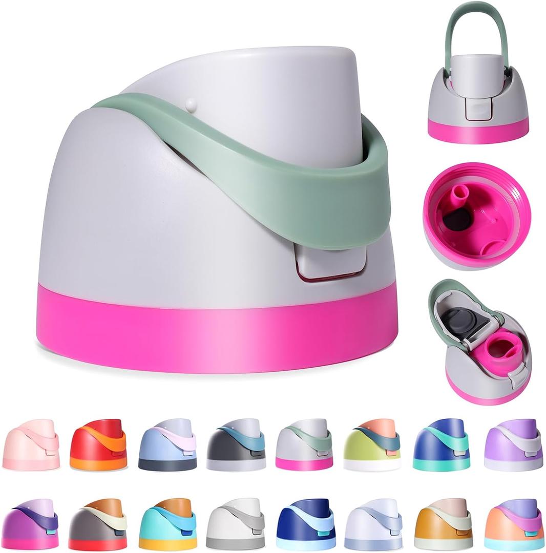 Replacement Lid for Owala Freesip, Compatible with Owala Cup 16oz 24oz 32oz 40oz, One Button Water Bottle Top Lid Replacement Accessory, Leakproof, BPA-Free (Sage Green)