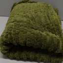 50x70 Inch Green Throw Blanket - Soft & Fluffy Fleece, Cute & Aesthetic, Perfect for Sofa, Couch, Chair, Bed, Living Room & Bedroom, All-Season Use, Plush & Cozy Decorative Blanket