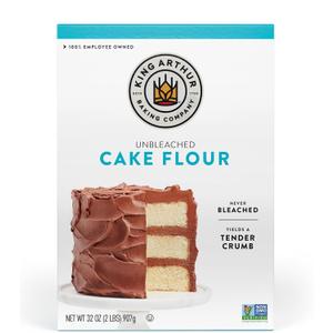 King Arthur Cake Flour, Unbleached and Unenriched, 2 lb (Pack of 1) - Non-GMO Project Verified, No Preservatives (EXP 01/10/27)
