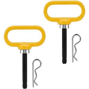 1/2 inch Magnetic Trailer Hitch Pin and Clip Tow Hitch Pin Pin Heavy Duty Lawn Mower Hitch for Tractors, Towing, Lawn Mower, Golf Cart and ATV, Heavy Duty Gate Pin,2PCS
