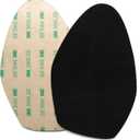 Suede Soles Shoes Pads Self Adhesive Half Soles Stick on Suede Patches Non-Slip Shoe Sole Protectors for Dance Shoes High-Heeled Pole Dance Shoe Protectors (1 Pair Black)