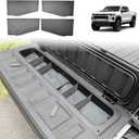 HGWEI Tailgate Storage Dividers Compatible with Chevy Colorado/GMC Canyon 2026 2025 2024 2023 Accessories 4PCS Black StowFlex Truck Bed Organizer Insert Compartment Tray