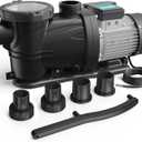 In/Above Ground Pool Pump, Self Primming High Flow (Single Speed, 2HP, 8120 GPH, 220V)