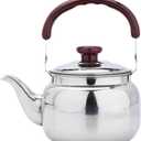 LIFKOME 0.5 QT Whistling Tea Kettle for Stove Top Stainless Steel Whistling Tea Pots Classic Stovetop Kettle