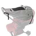 Universal Stroller Sun Shade UV Protection Baby Stroller Sun Cover Waterproof Stroller Cover with Viewing Window for Outdoor(Only Sun Cover) (grey)