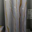 AERART Abstract Wall Art White and Gold Wave Lines Canvas Print Artwork Abstract Wall Decor Paintings for Living Room Bedroom Office Home Decor 20x40 Inch