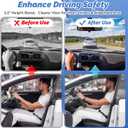 Memory Foam Car Seat Cushion for Good View & Sciatica Relief