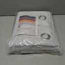 BGment Blackout Curtains for Bedroom 84 Inch Length 2 Panels Set, Thermal Insulated Bedroom Curtains Soundproof Room Darkening Window Curtain Drapes, Each Grommet Curtains 52 Inch Wide, Greyish White