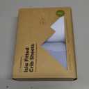 KeaBabies 2-Pack Baby Crib Sheets for Boys, Girls - 52x28 Viscose Derived from Bamboo Toddler Bed Sheets Neutral, Fitted Crib Mattress Cover for Standard Baby Bedding, Soft & Cozy (Blue Flax)