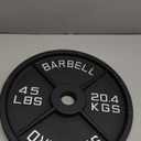 1-Inch Standard Cast Iron Weight Plate for Strength Training & Weightlifting, Multiple Sizes