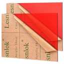 Lesnlok Red Acrylic Sheets 1/8 Inch Thick 3mm 2 Pack 8 x 12 Plexiglass for Sign, Craft, Painting, Laser Cutting, DIY Display Projects (2, 8"x 12")