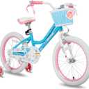 JOYSTAR Angel Girls Bike for Toddlers and Kids Ages 2-12 Years
12-20 Inch Kids Bike with Training Wheels & Basket, 20 24“ Bicycle with Kickstand