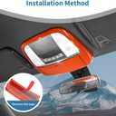 for Durango Overhead Console Panel Dome Light Cover Trim for Charger/Durango/300C 2011-Present Orange Interior Accessories 2pcs