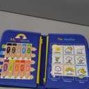 Busy Board, Montessori Toys for 1 2 3 Year Old - Toddler Toys for Ages 2-4 Boy Birthday Gift, Busy Book for toddlers 1-3, Toddler Learning Activities, Educational Learning Toy for Airplane Car Travel (Space - Blue)