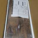 QEEIG Bathroom Floating Shelves for Wall - 15.7" Wall Mounted Shelf Over Toilet Farmhouse Home Decor Display Bookshelf Small 15.7 x 6.7 inch Set of 2, Rustic Brown (008-40BN)