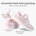 Apawwa Boys Girls Sneakers Lightweight Sneaker for boy Kids Breathable Tennis Shoes for Toddler/Little Kids/Big Kids (Z2405 Pink)