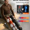 ALLJOY Leg Massager for Circulation and Pain Relief FSA, Gifts for Men Women Dad Mom, Leg Massager with Heat and Compression, 2 Heat 5 Modes 4 Intensities 4 Extenders