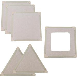Magnetic Panel Playhouse - Square and Triangle Panel Booster Pack, Lightweight Panels with Built-in Magnets Easily Snap Together - Requires Big Set