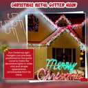 Ferraycle Metal Christmas Light Gutter Hooks Christmas Light Hanger Hooks for Gutters Stainless Steel Xmas Outdoor Clips for Kitchen Bathroom Work Shop Garden(White,100 Pieces)