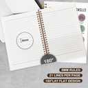 VIIJJUE Colorful Mental Health Notebook, Mental Health Journal for Women, Inspirational Quote Journals for Writing, Healthy Coping Skills Positive Hardcover Spiral Notebooks, 5.5x8.3 Inch