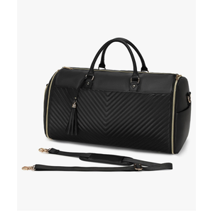 Garment Bag for Travel, 2 in 1 Carry On Duffle Bag with Shoe Pouch, Convertible Foldable Hanging Suitcase Dress Suit Business Travel Bags