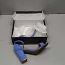 COASIS Women's Chunky Block Heels Open Toe Ankle Strap 3.5 Inch Heeled Sandals (8, Baby Blue)